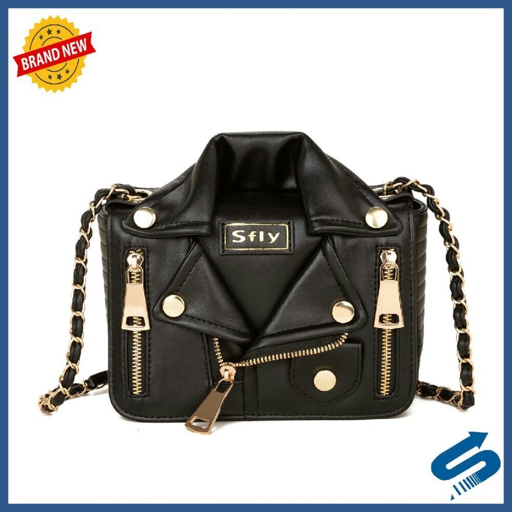 Women's Leather Satchel Shoulder Bag Crossbody Purse with Chain Strap